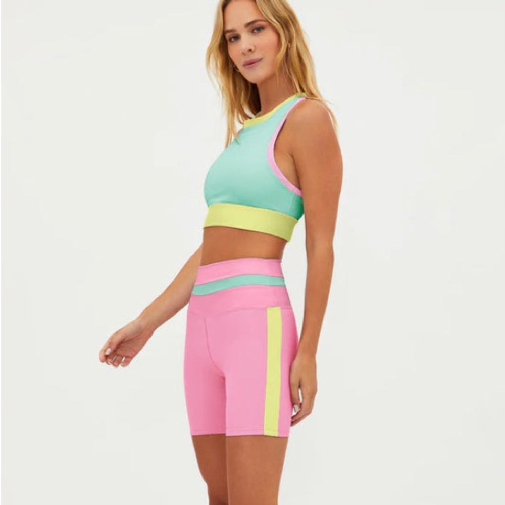 Beach Riot SET! Barbie Pastel Neon 80s Top & Shorts